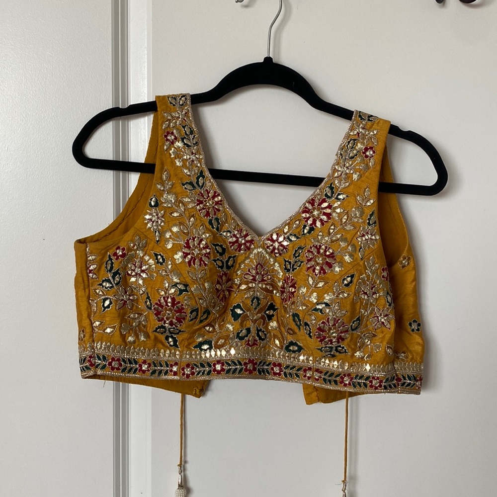 Lehenga Crop top with Draper